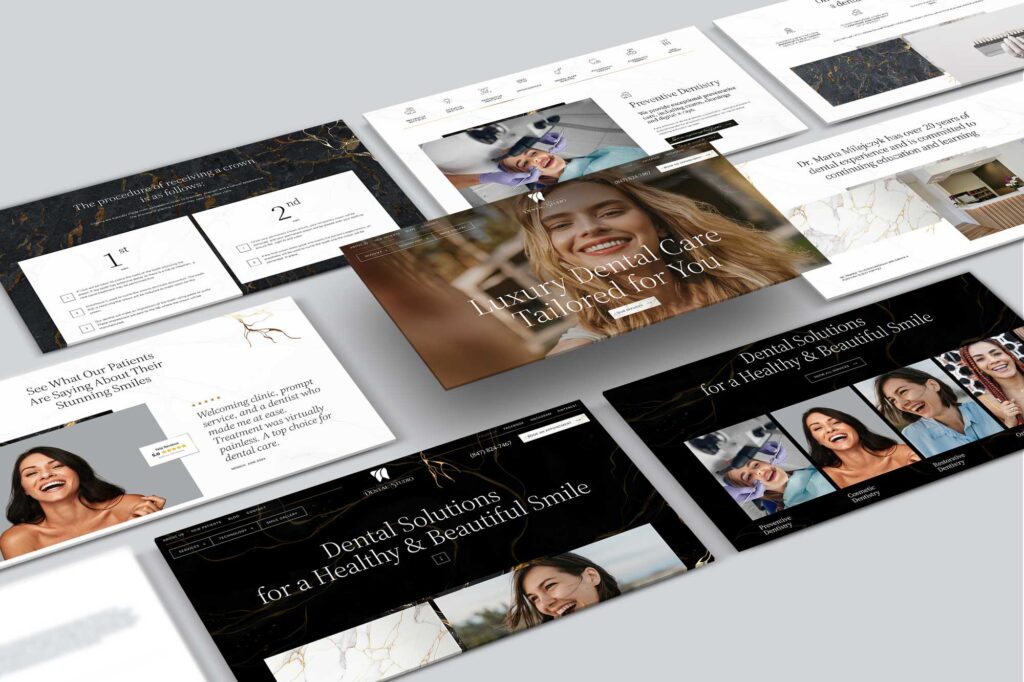 Des Plaines Dental Studio website project by Wizerunek w Sieci