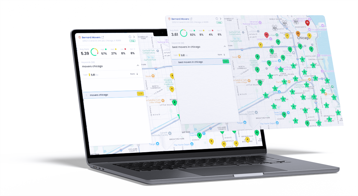 Local search visibility report for Bernard Movers