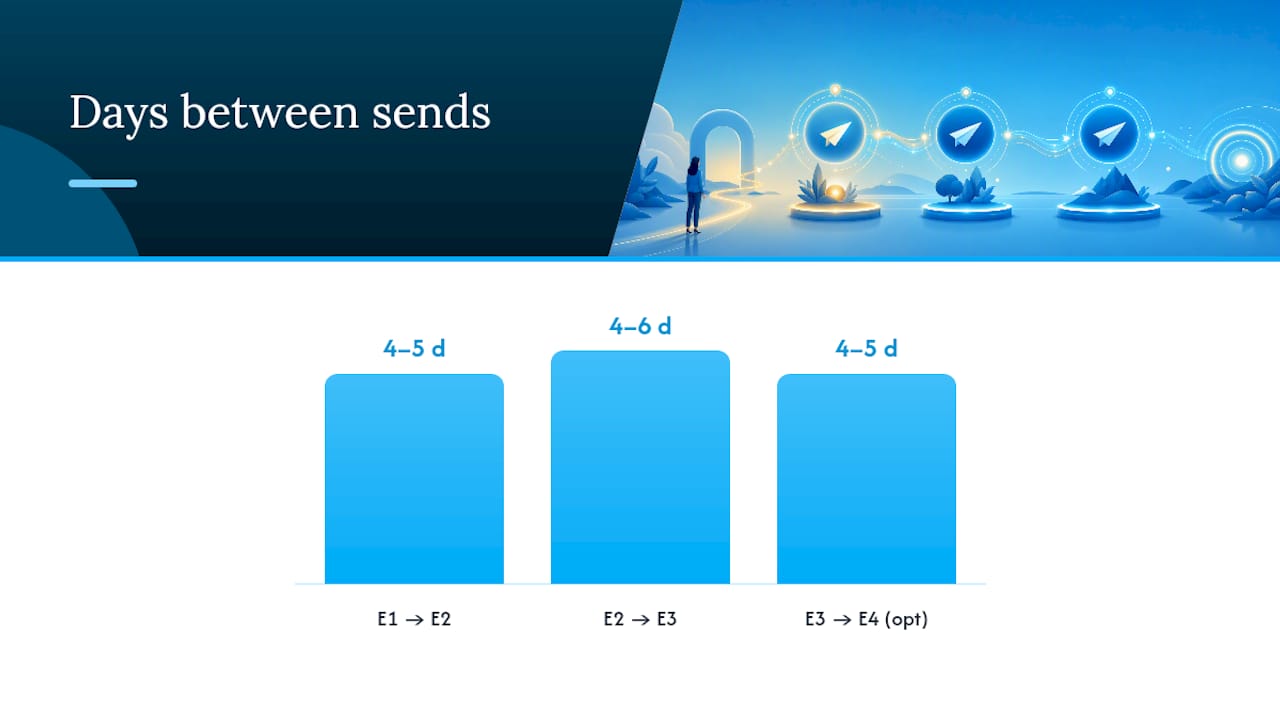 Ready-to-Send Sequences: Three Flows You Can Copy — overview diagram