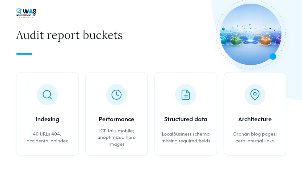 What Does a Real Technical Audit Report Look Like? — overview diagram