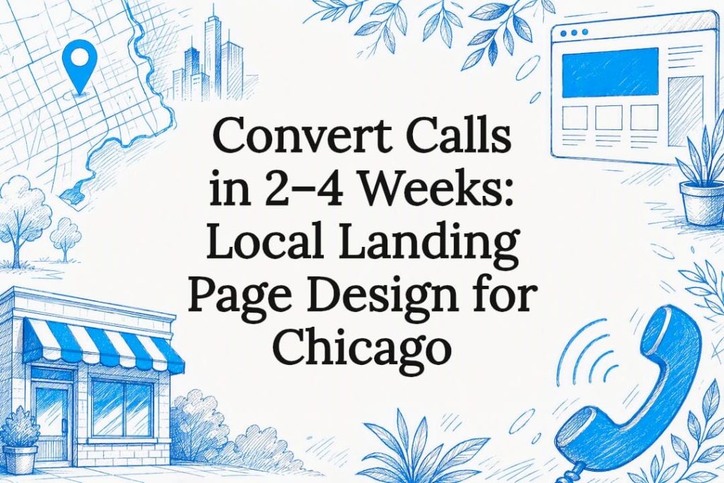 Decorative Chicago landing page title card