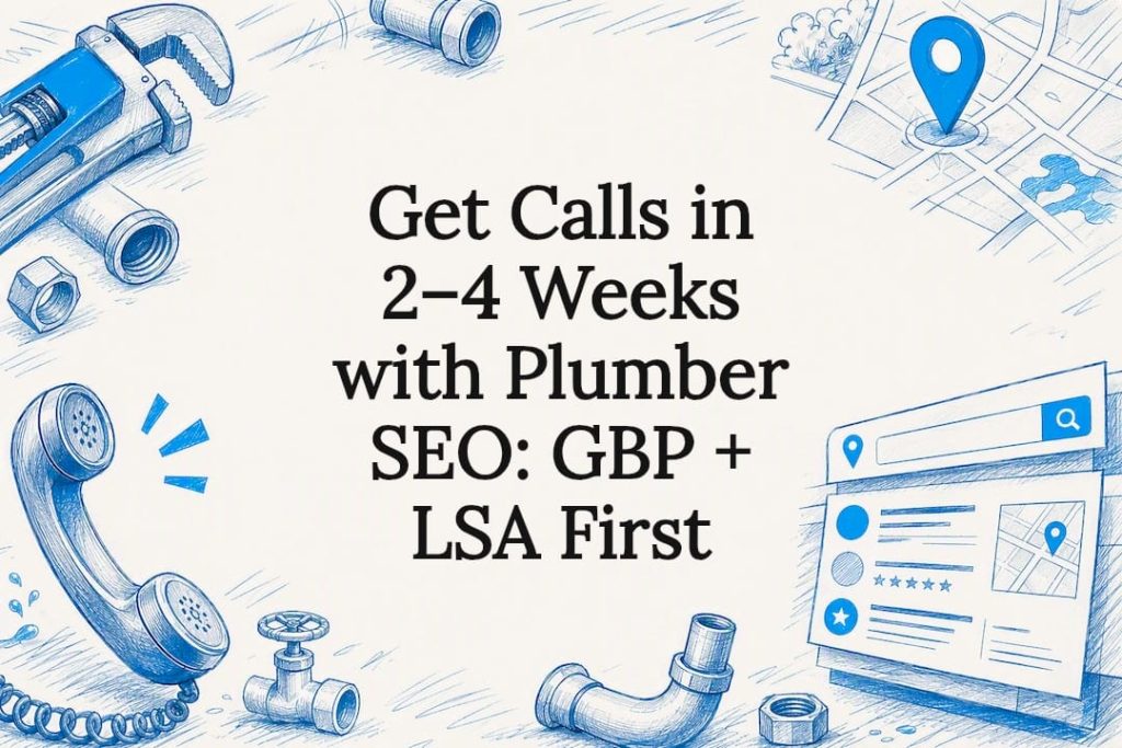 Plumber SEO title card illustration