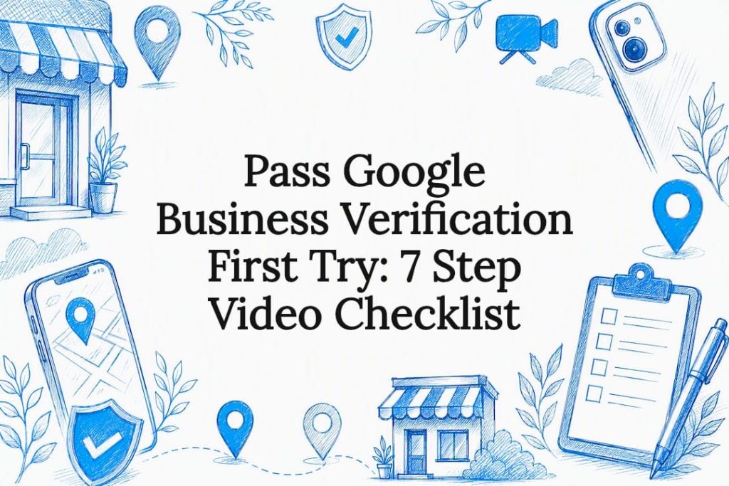 Decorative Google verification checklist title card