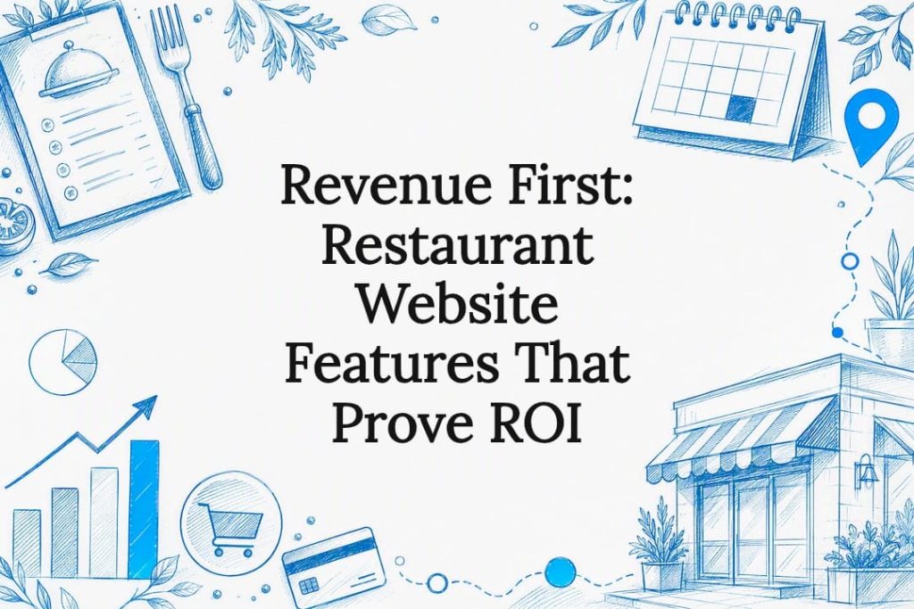 Restaurant website ROI title card illustration