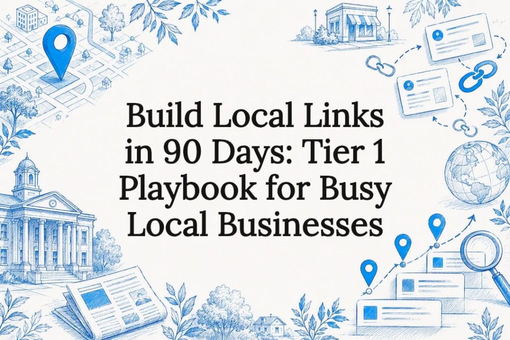 Decorative local link building title card