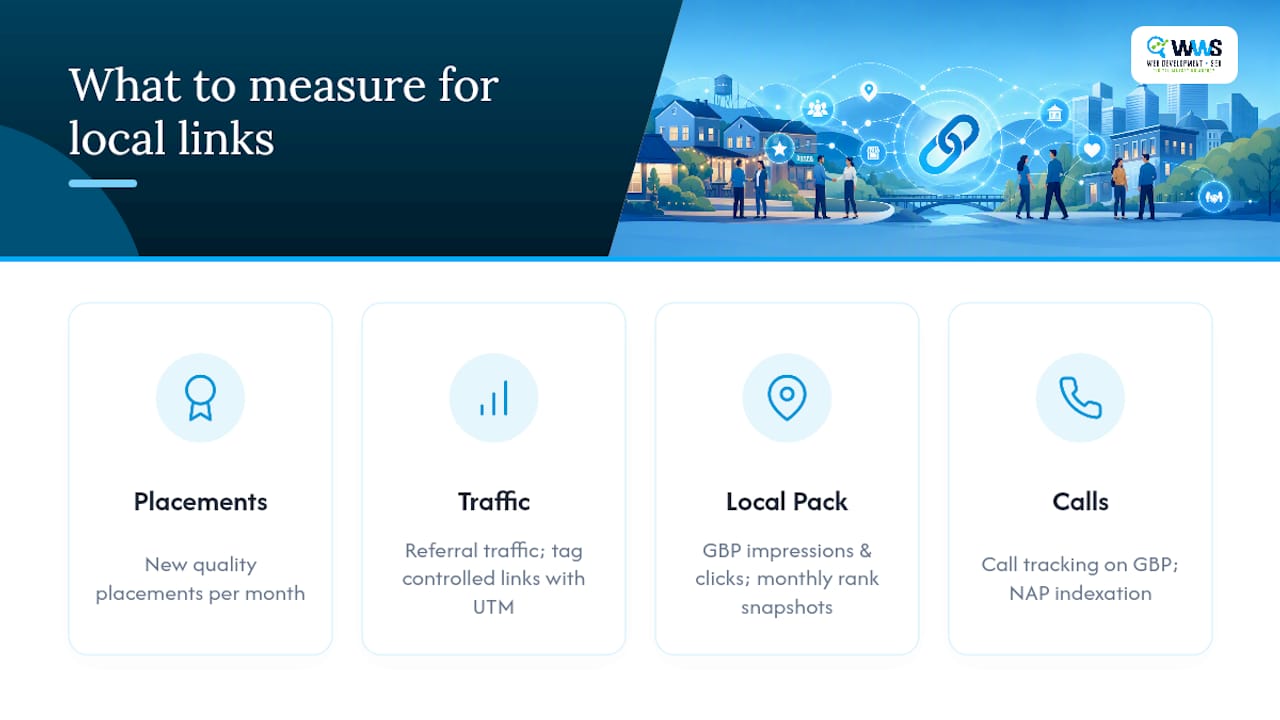 Local link building measurement framework