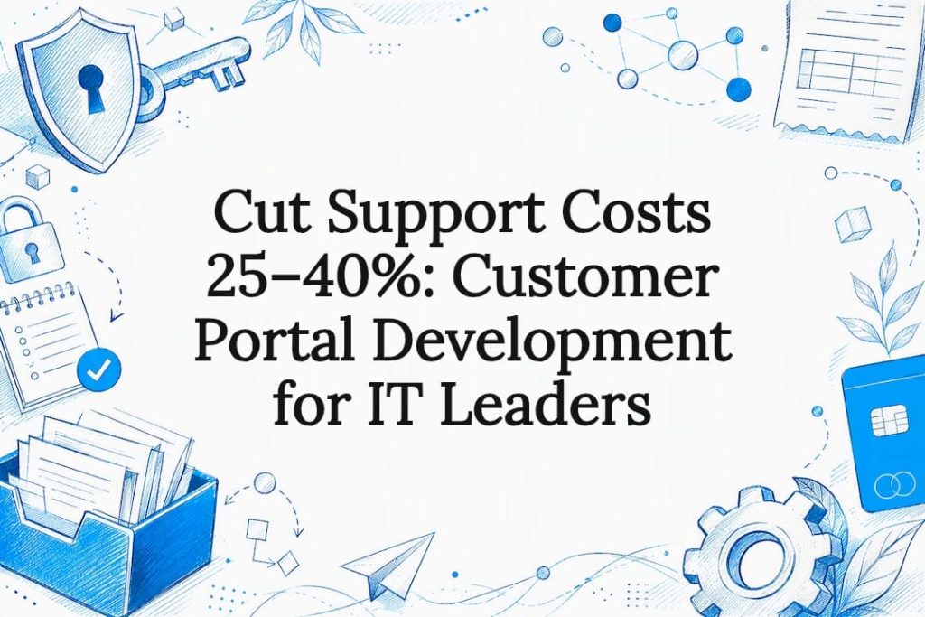Customer portal development title card