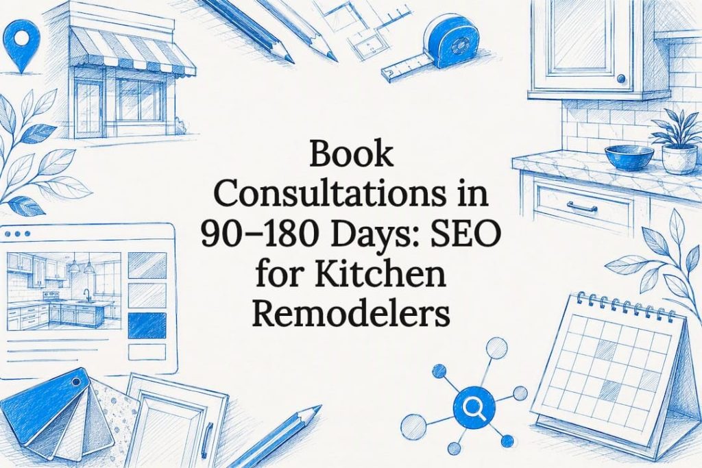 Decorative kitchen remodeling SEO title card