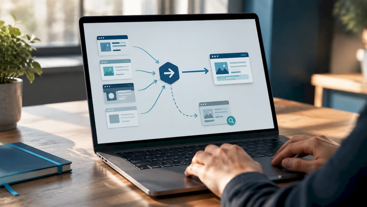 Illustration of redirect verification paths