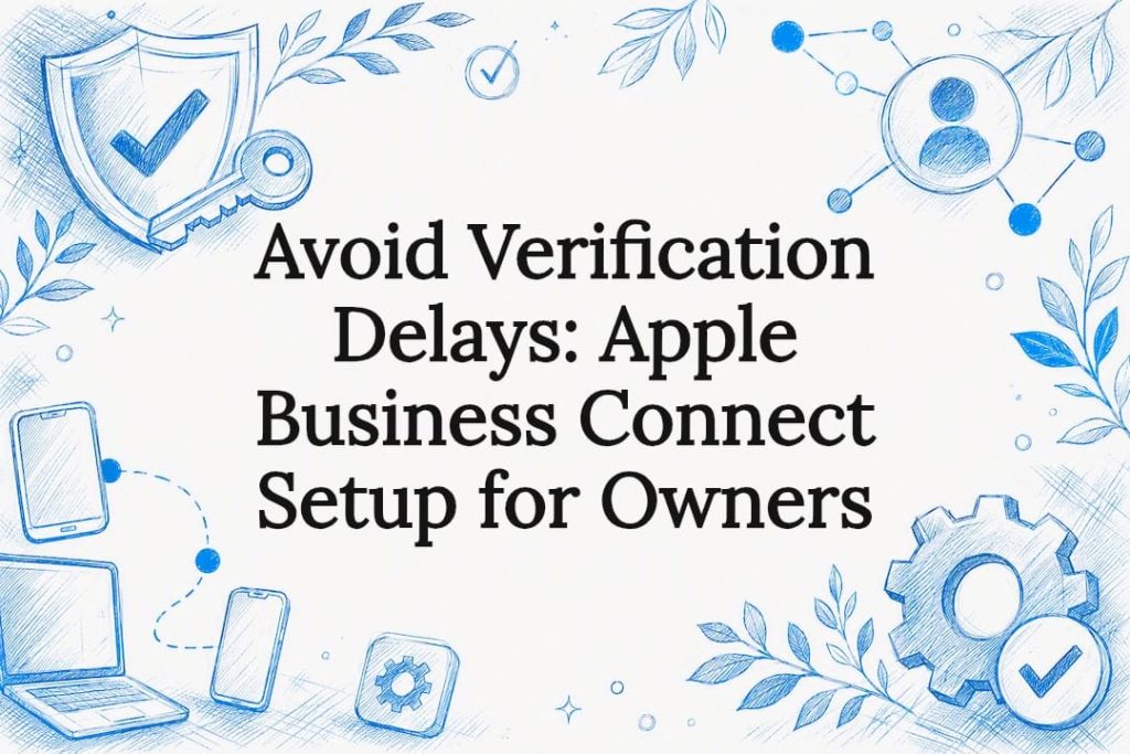 Decorative Apple Business setup title card