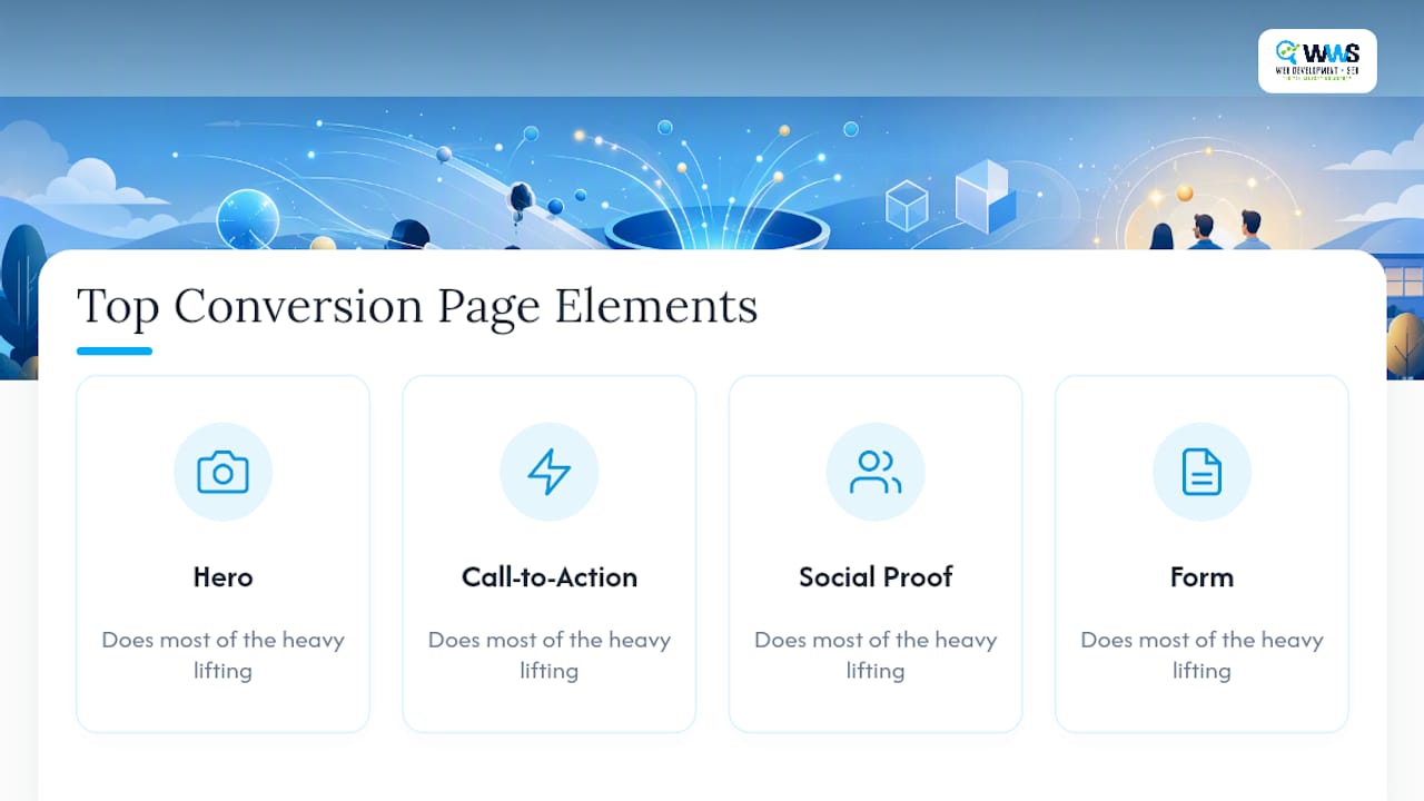 Four key conversion page elements