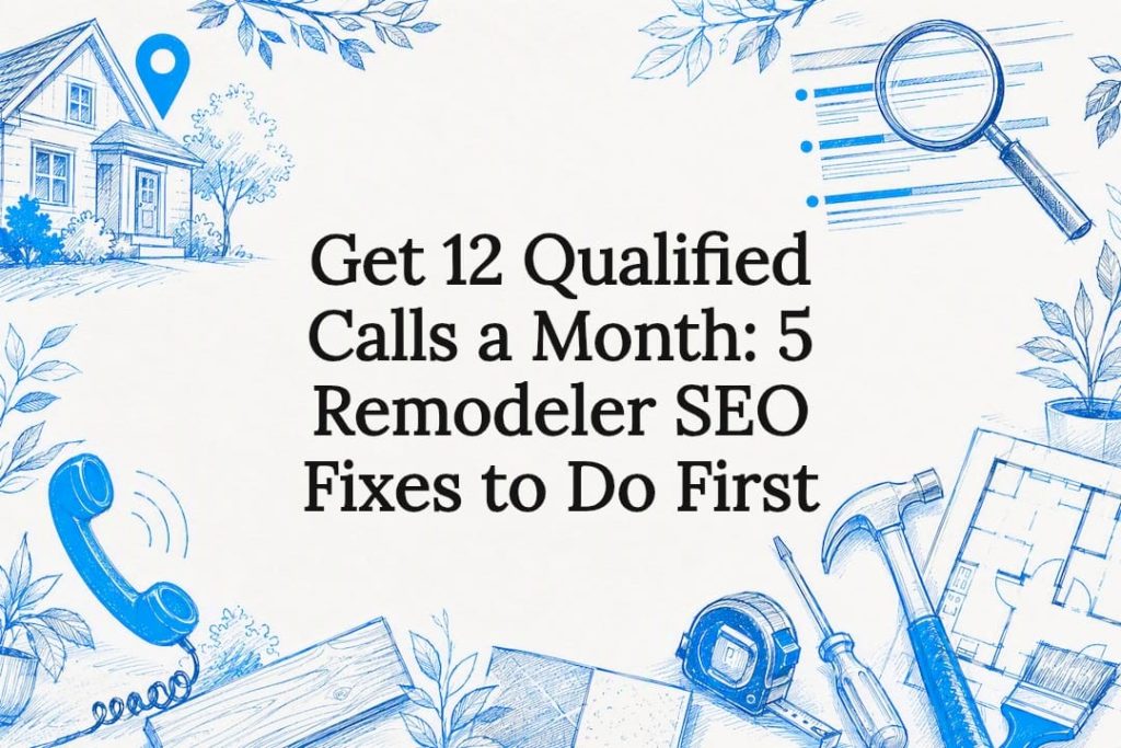 Decorative remodeler SEO title card illustration