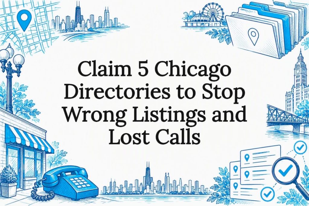 Decorative Chicago directory title card