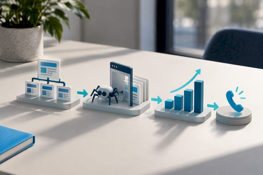 Technical SEO path from crawling to rankings