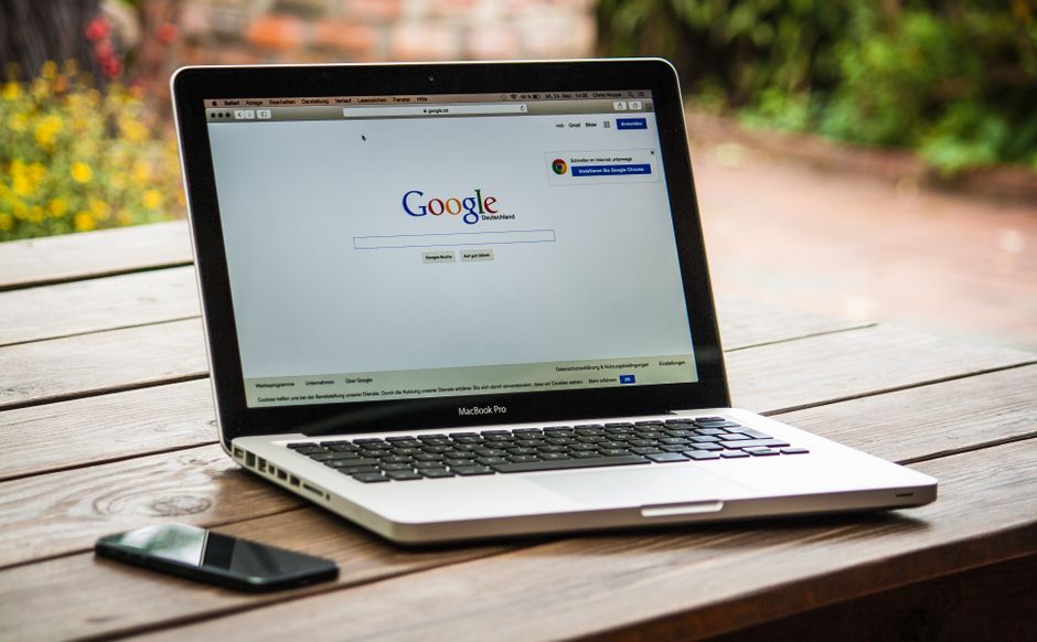 SEO-friendly website on desktop and mobile with search rankings and organic traffic