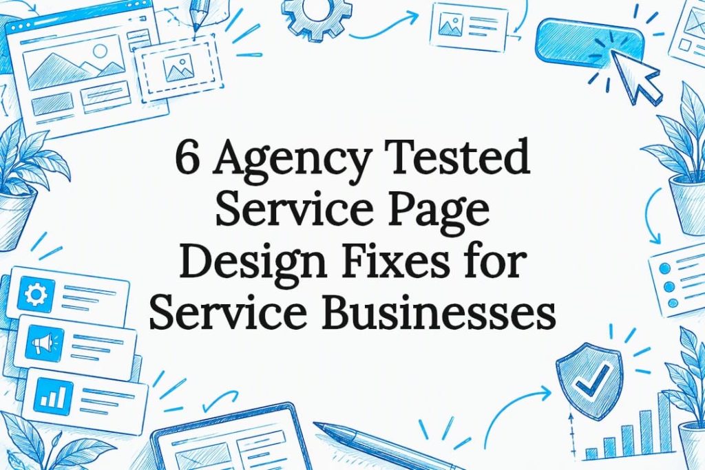 Service page design fixes title card