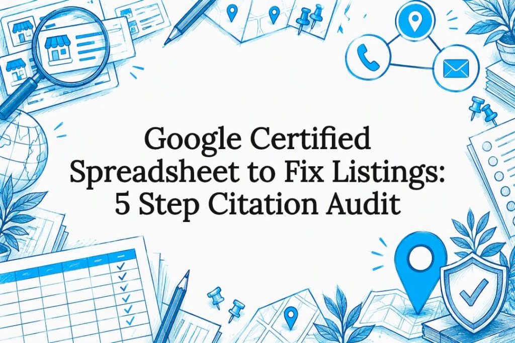 Decorative citation audit title card