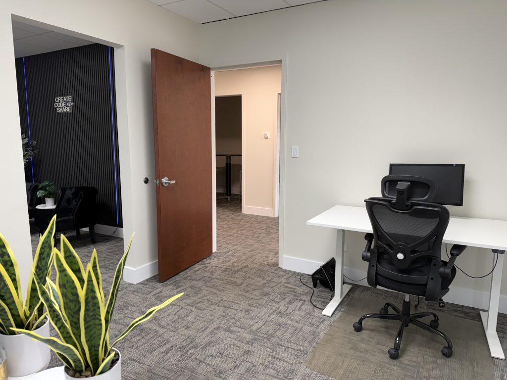 Workspace at the Wizerunek w Sieci office in Des Plaines